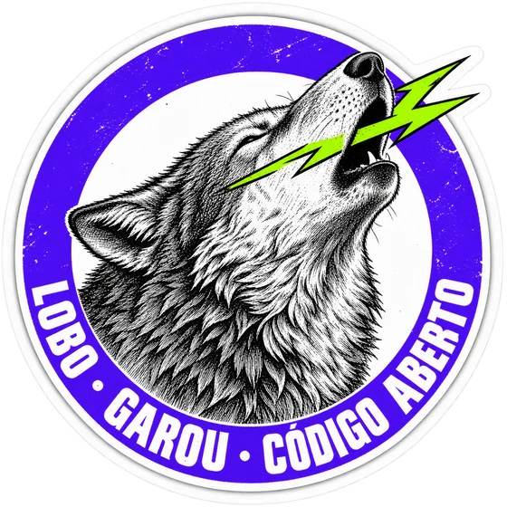 Selo do lobo uivando: Lobo Garou, código aberto